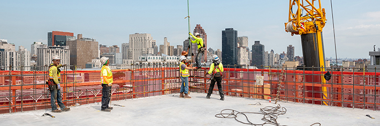 Related and Hudson top out $135.8 million Riverwalk Park project; <br>21-story, 340-unit building on Roosevelt Island designed by Handel Architects